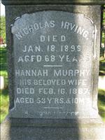 Irving, Nicholas and Hannah (Murphy)